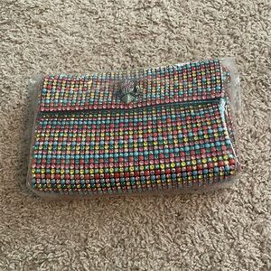 NWT Kurt Geiger rainbow rhinestone party shoulder bag